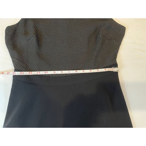 J. Crew Womens A Line Sheath Dress Sleeveless Polka Dots Back Zip Black Size 4 - Picture 5 of 8